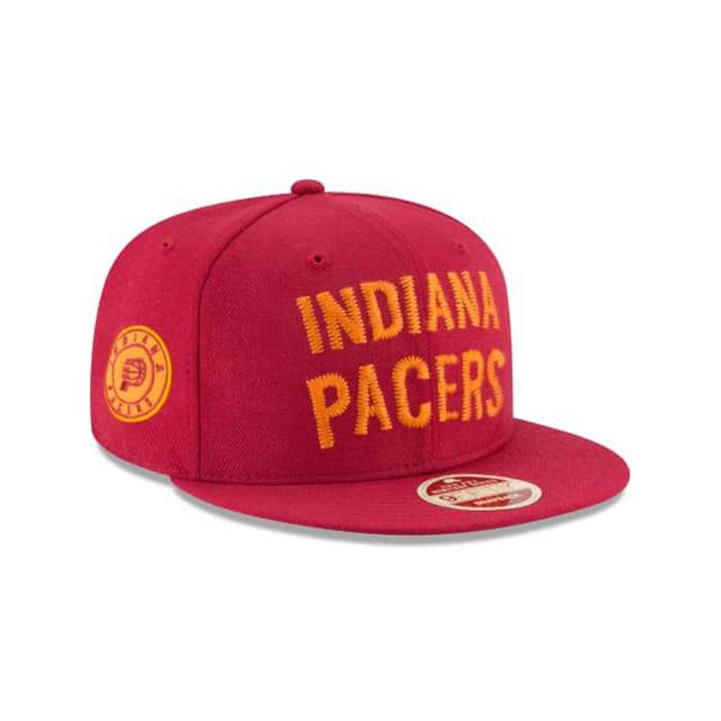 NBA Indiana Pacers Vintage Team Thread 9Fifty Snapback (QXA8544) - Blue New Era Caps